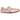Nike Moon Shoe SP Jacquemus Aluminum Pink baskets vue latérale avec empeigne en textile rose, détails métallisés et la semelle extérieure texturée