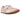 Nike Moon Shoe SP Jacquemus Aluminum Pink baskets vue latérale avec empeigne textile rose, détails blancs et semelle ondulée unique