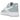 Nike Air Force 1 Low 07 LV8 Wolf Grey Vast Grey White baskets vue latérale avec empiècements gris, lacets blancs et semelle intermédiaire blanche.