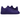 Nike Air Force 1 Low Kobe Bryant Court Purple baskets vue latérale avec empeigne en cuir violet, Swoosh doré, pointe perforée et semelle blanche