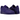 Nike Air Force 1 Low Kobe Bryant Court Purple baskets vue latérale avec empeigne en cuir violet, logo swoosh jaune et semelle blanche