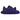 Nike Air Force 1 Low Kobe Bryant Court Purple baskets en vue latérale avec empeigne en cuir violet, swoosh jaune et semelle blanche