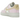 Nike Air Force 1 Low '07 LX Pink Foam Mini Swoosh baskets vue latérale avec empeigne en cuir rose, semelle blanche et petit swoosh brodé sur le côté