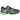 Nike Zoom Vomero 5 Metallic Pewter Green Strike baskets vue latérale élégante avec une empeigne sombre, des accents verts vifs et une semelle amortissante.