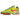 Nike Air Max Waffle Racer SP Sprinter Green Electrolime baskets en vue angulaire avec empeigne verte, virgule jaune et semelle texturée