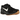 Nike Zoom Vomero 5 Black Gum baskets vue latérale avec mesh noir et empiècements en cuir, système de laçage détaillé et semelle gomme
