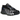 Nike Air Max Dn8 Patta Black Metallic Silver baskets en vue angulaire avec tige noire, détails argentés métallisés et semelle Air visible
