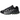 Nike Air Max Dn8 Patta Black Metallic Silver baskets vue de face avec tige noire texturée, détails argentés métalliques et construction de semelle unique