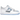 Nike Air Force 1 Low Invisible Woman 2.0 baskets vue latérale avec panneaux transparents, détails en cuir blanc et semelle blanche robuste