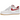 Nike Air Force 1 Low 07 LV8 Summit White Varsity Red Gum baskets en vue latérale avec logo swoosh rouge et semelle en gomme