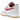 Nike Air Force 1 Low 07 LV8 Summit White Varsity Red Gum baskets en vue latérale avec swoosh rouge, tige en cuir blanc et semelle extérieure en gomme