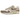 Nike Air Max 1 Cave Stone baskets en vue latérale, mettant en valeur des tons beiges, une semelle intermédiaire blanche et l'unité Air visible.