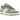 Nike Dunk Low Retro SE Light Silver Light Army Sail White baskets vue latérale avec empeigne grise, Swoosh olive et semelle intermédiaire blanche