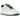 Nike Air Force 1 Low Mini Jewel White Gorge Green baskets en vue latérale avec empeigne en cuir blanc, mini swoosh vert et semelle intercalaire blanche