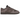 Nike Dunk Low Retro SE Cave Stone baskets vue de profil avec une tige en daim gris et cuir marron et des lacets plats