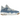 Air Jordan 4 Retro TEX Denim Worn Blue baskets vue latérale en denim bleu usé avec lacets blancs et unité Air visible au niveau du talon