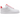 Nike Air Force 1 Low 07 White Pink Foam Metallic Silver Light Crimson baskets en vue latérale avec empeigne blanche, détails roses et swoosh argenté