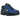 Nike Shox TL Black Lyon Blue Varsity Maize baskets en vue latérale avec empeigne noire, détails bleus et semelle amortissante Shox iconique