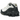 Nike Shox Ride 2 Light Bone Black baskets en vue angulaire avec empeigne gris clair, logo Nike noir et les amortisseurs Shox caractéristiques.