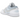 Air Jordan 1 Low SE Blue Tint Elephant Print baskets en vue inclinée avec tige en cuir bleu clair et motif éléphant gris emblématique sur le talon