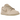 Nike Dunk Low Sanddrift baskets vue latérale avec empeigne en daim beige, détails ton sur ton et semelle intermédiaire blanche.