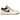 Air Jordan 1 Low Premium Pale Ivory Off Noir Baroque Brown baskets en vue latérale avec empeigne en cuir crème, détails sombres et semelle classique