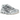 Baskets Nike Shox Ride 2 Metallic Platinum vue latérale avec empeigne argentée, système de laçage détaillé et semelle à amorti Shox emblématique