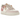 Nike Air Force 1 Low Mushroom baskets vue latérale avec empeigne en daim aux tons terreux, semelle intermédiaire blanche et pointe perforée