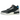 Air Jordan 3 Retro OG Rare Air baskets vue latérale avec empeigne en cuir noir, motif éléphant gris sur le talon et la pointe et semelle blanche.