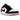 Air Jordan 1 Low SE Black Toe (2025) baskets vue latérale avec base en cuir blanc, bout noir et talon rouge iconique