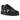 Nike Air Force 1 Low Retro SP BLACK Comme des Garcons Black baskets vue latérale avec empeigne en cuir noir, lacets assortis et semelle en gomme