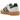 Adidas Sambae White Collegiate Green Gum baskets vue latérale classique avec tige en cuir blanc, bandes vertes et semelle en gomme marron