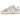 Adidas Campus 00s Wonder White Gum baskets vue latérale avec empeigne blanche douce, les trois bandes emblématiques et une semelle gomme