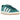 Adidas Campus 00s Legacy Cloud White Gum baskets vue latérale avec empeigne en daim bleu sarcelle, bandes en cuir blanc et semelle gomme classique