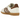 Adidas Samba Cream White Preloved Brown baskets vue latérale avec empeigne en cuir crème, bout en daim marron et semelle extérieure gomme