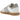 Adidas Samba OG Off White Alluminum baskets vue latérale avec empeigne en cuir crème, bout en suède gris et semelle extérieure en gomme.