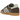 Adidas Samba Brown Putty Grey baskets vue latérale avec une empeigne en cuir marron, un bout en daim gris et une semelle gomme marron.