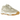 Adidas Yeezy 500 Stone Taupe baskets en vue latérale avec des empiècements en daim et mesh beige, une semelle adiprene robuste et des lacets ton sur ton.