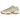Adidas Yeezy 500 Stone Taupe baskets vue latérale, avec une empeigne en daim, des panneaux en tissu ton terre et une semelle épaisse ondulée typique.