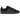 Adidas Campus 00s Core Black Lucid Blue baskets vue latérale avec tige en daim noir, bandes bleues et semelle blanche épaisse
