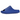Yeezy Slide Azure baskets vue de profil, déclinées dans un bleu vif caractéristique avec une semelle dentelée et une conception confortable en mousse EVA.
