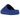 Yeezy Slide Azure baskets bleu profond vues de profil, présentant un design minimaliste en mousse EVA monobloc et une semelle crantée.