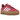 Adidas Gazelle Bold Wild Pink baskets vue latérale avec bandes blanches iconiques, empeigne en daim et semelle plateforme en gomme