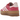 Adidas Gazelle Bold Wild Pink baskets de profil avec une tige en suède rose, des détails blancs et une semelle plateforme épaisse