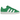 Adidas Campus 00s Green Cloud White baskets en vue laterale avec une tige en suede vert, des bandes blanches et des lacets epais