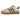 Adidas Gazelle Bold Magic Beige Collegiate Green baskets de profil avec une tige en daim beige et des details en cuir vert