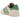 Adidas Samba Humanrace Preloved Green baskets en vue latérale avec empeigne en cuir vert pâle, lacets classiques et semelle en gomme