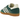 Adidas Samba OG Collegiate Green baskets vue latérale avec tige en daim vert, bandes en cuir blanc, semelle en gomme classique et lacets.