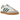 Adidas Samba OG White Collegiate Green Gum baskets vue latérale avec empeigne en cuir blanc, bandes vertes et semelle en gomme classique