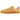 Adidas Gazelle Indoor Semi Spark Clay baskets vue angulaire avec tige en daim orange, les trois bandes classiques et une semelle en gomme